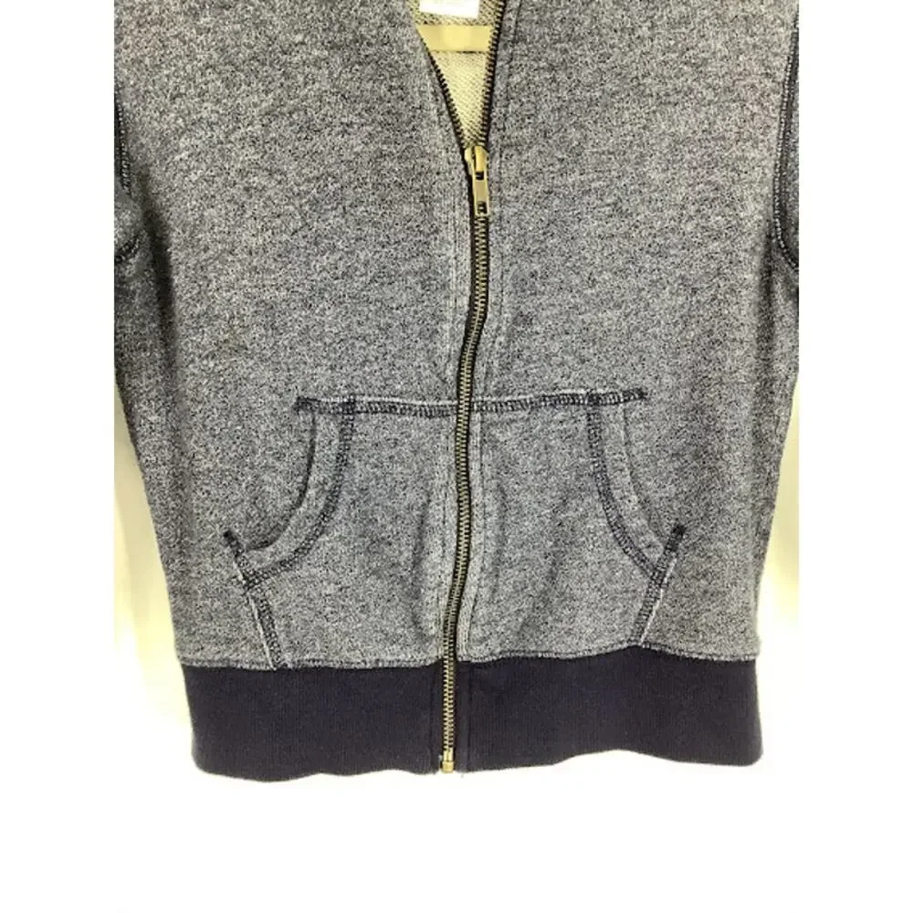 Gymboree Boys Blue Full Zip Hooded Sweatshirt Kids Youth Size Small 5-6